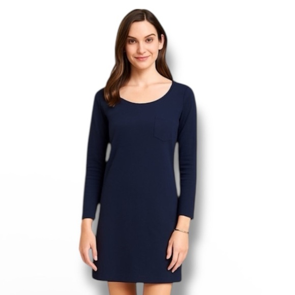 Lilly Pulitzer Preston Dress – Size Large – True Navy – French Terry Cotton - Picture 6 of 6